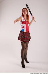 TINA STANDING POSE WITH BASEBALL BAT #2